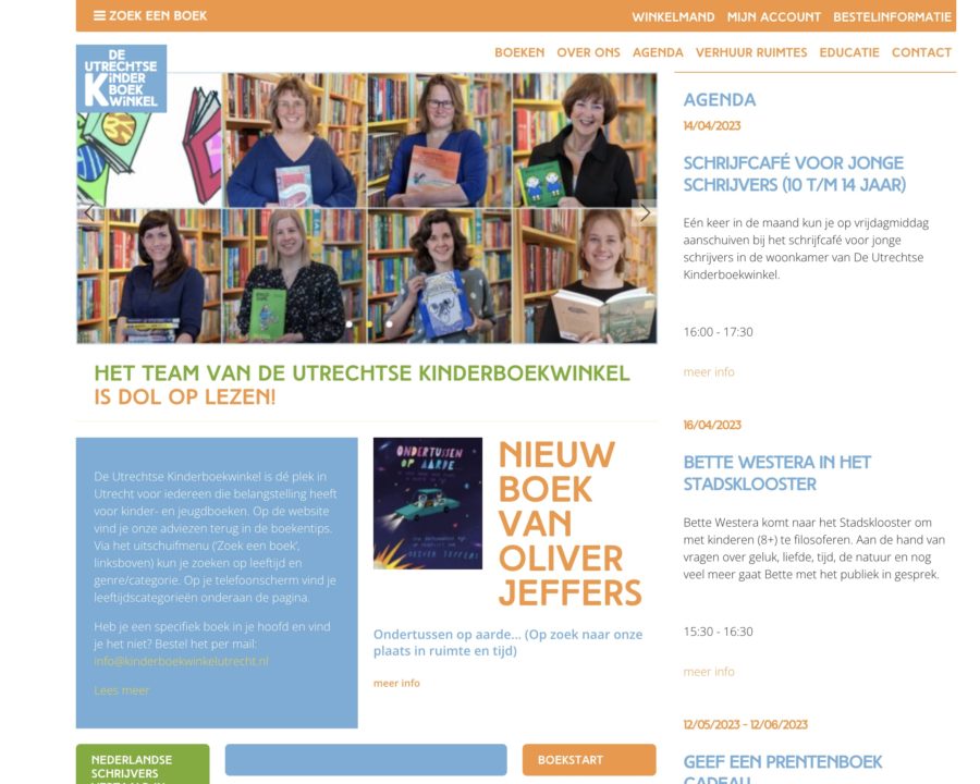De Utrechtse Kinderboekwinkel - Maatwerk Wordpress Webdevelopment